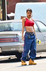 TEYANA TAYLOR on the Set of A Thousand and One in Harlem 07/27/2021