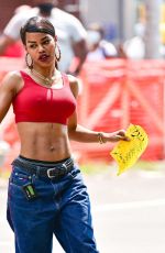 TEYANA TAYLOR on the Set of A Thousand and One in Harlem 07/27/2021