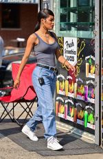 TEYANA TAYLOR on the Set of A Thousand and One in New York 07/26/2021