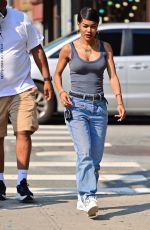 TEYANA TAYLOR on the Set of A Thousand and One in New York 07/26/2021