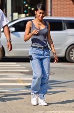 TEYANA TAYLOR on the Set of A Thousand and One in New York 07/26/2021