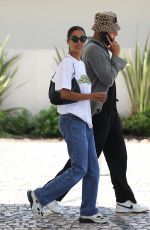 TINA KUNAKEY in Denim Leaves Hotel Martinez in Cannes 07/10/2021
