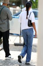 TINA KUNAKEY in Denim Leaves Hotel Martinez in Cannes 07/10/2021