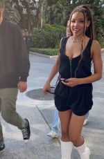 TINASHE Arrives at Clippers Game at Staples Center in Los Angeles 06/30/2021
