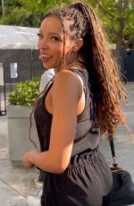TINASHE Arrives at Clippers Game at Staples Center in Los Angeles 06/30/2021
