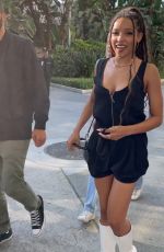 TINASHE Arrives at Clippers Game at Staples Center in Los Angeles 06/30/2021