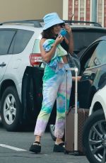 VANESSA HUDGENS and GG MAGREE at Bob Hope Airport in Burbank 07/13/2021