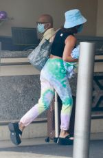 VANESSA HUDGENS and GG MAGREE at Bob Hope Airport in Burbank 07/13/2021