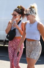 VANESSA HUDGENS and GG MAGREE Leaves Dogpound Gym Los Angeles 07/19/2021