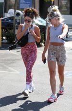 VANESSA HUDGENS and GG MAGREE Leaves Dogpound Gym Los Angeles 07/19/2021