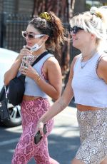 VANESSA HUDGENS and GG MAGREE Leaves Dogpound Gym Los Angeles 07/19/2021
