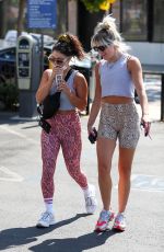 VANESSA HUDGENS and GG MAGREE Leaves Dogpound Gym Los Angeles 07/19/2021