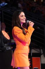 VANESSA HUDGENS Performs National Anthem at NBA Finals 07/17/2021