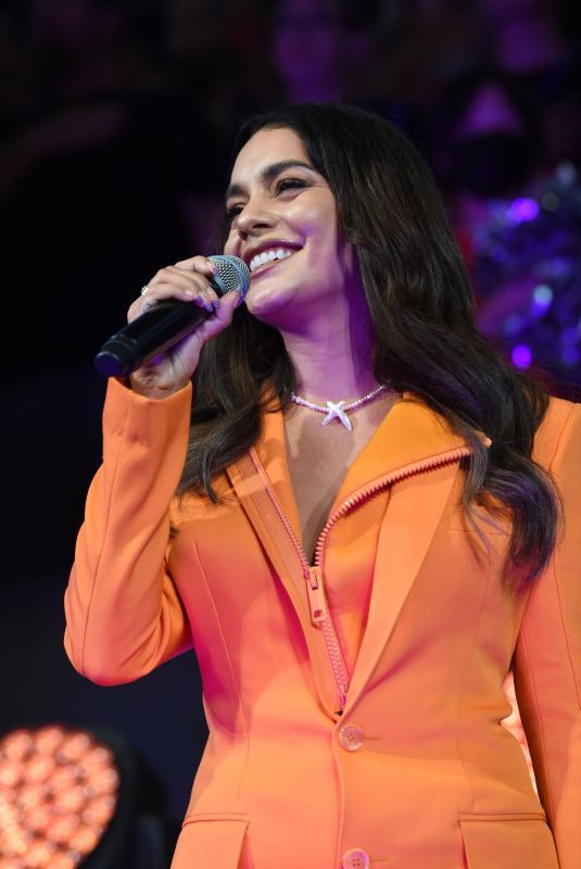 VANESSA HUDGENS Performs National Anthem at NBA Finals 07/17/2021