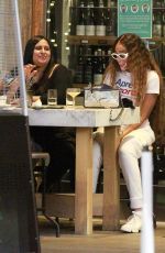 WINNIE HARLOW Out for Dinner with Friends at Wally