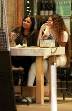 WINNIE HARLOW Out for Dinner with Friends at Wally