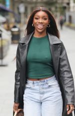 YEWANDE BIALA Arrives at Capital Radio in London 06/30/2021