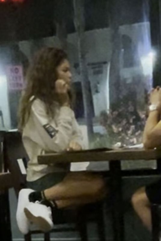 ZENDAYA and Tom Holland at Date Night in Los Angeles 07/05/2021