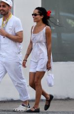 ZOE KRAVITZ Out with a Friend in New York 07/27/2021