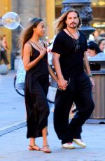 ZOE SALDANA Out and About in Florence 07/26/2021