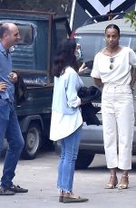 ZOE SALDANA Out with Her Family on Vacation in Portofino 07/03/2021