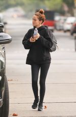 ZOEY DEUTCH Make Up Free Leaves Pilates Class in West Hollywood 07/14/2021