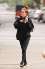 ZOEY DEUTCH Make Up Free Leaves Pilates Class in West Hollywood 07/14/2021