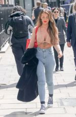 ABIGAIL RAWLINGS Arrives at Heat World Under the Duvet TV Show in London 08/19/2021