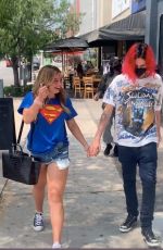 ADDISON RAE and Omer Fedi Out in West Hollywood 08/23/2021