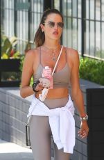 ALESSANDRA AMBROSIO and LUDI DELFINO Heading to a Gym in Brentwood 08/30/2021
