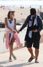 ALESSANDRA AMBROSIO and Richard Lee at AVP in Manhattan Beach 08/22/2021