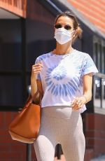 ALESSANDRA AMBROSIO Heading to a Gym in Los Angeles 08/26/2021
