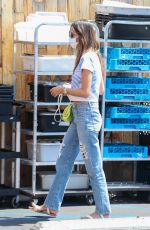 ALESSANDRA AMBROSIO in Ripped Denim at Kreation in Santa Monica 08/12/2021