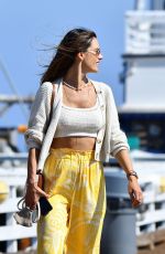 ALESSANDRA AMBROSIO Out on Malibu Pier 08/09/2021