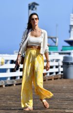ALESSANDRA AMBROSIO Out on Malibu Pier 08/09/2021