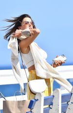 ALESSANDRA AMBROSIO Out on Malibu Pier 08/09/2021