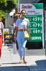 ALESSANDRA AMBROSIO Out Shopping in Beverly Hills 08/27/2021