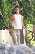 ALESSANDRA AMBROSIO Rides Her Son