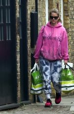 ALICE EVE Out with Her Dog in London 08/18/2021
