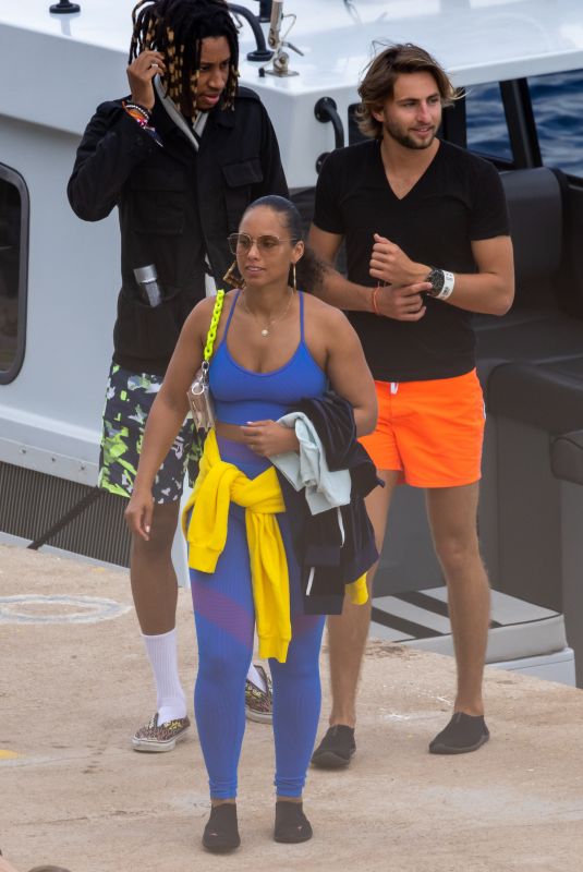 ALICIA KEYS and Swizz Beatz on Vacation in Calvi 08/04/2021