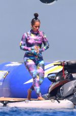 ALICIA KEYS in Wetsuit at a Yacht in South of France 08/03/2021