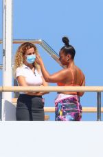 ALICIA KEYS in Wetsuit at a Yacht in South of France 08/03/2021