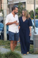 ALICIA SILVESTER Kissing a Mystery Man Out in West Hollywood 08/17/2021