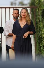 ALICIA SILVESTER Kissing a Mystery Man Out in West Hollywood 08/17/2021