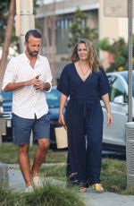 ALICIA SILVESTER Kissing a Mystery Man Out in West Hollywood 08/17/2021