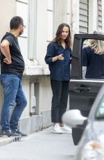ALICIA VIKANDER on the Set of Irma Vep in Paris 08/05/2021