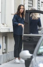 ALICIA VIKANDER on the Set of Irma Vep in Paris 08/05/2021