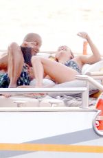 ALIZE LIM in Swimsuit and Tony Parker at a Yacht in France 08/20/2021