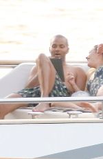 ALIZE LIM in Swimsuit and Tony Parker at a Yacht in France 08/20/2021