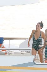 ALIZE LIM in Swimsuit and Tony Parker at a Yacht in France 08/20/2021